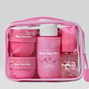 Beauty Creations Melon Times Better Bath Set - Pink Travel Kit